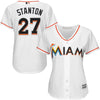 Giancarlo Stanton Miami Marlins Majestic Women's Cool Base Player Jersey - White