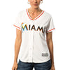 Giancarlo Stanton Miami Marlins Majestic Women's Cool Base Player Jersey - White