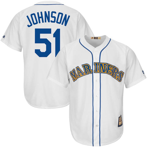 Randy Johnson Seattle Mariners Majestic Cool Base Cooperstown Collection Player Jersey - White
