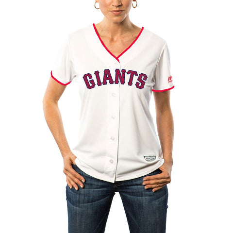 San Francisco Giants Majestic Women's Fashion Stars & Stripes Cool Base Jersey - White