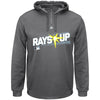 Tampa Bay Rays Majestic Authentic Collection On-Field Team Driven Therma Base Pullover Hoodie - Gray