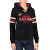 Chicago Blackhawks CCM Women's Full Zip Hoodie - Black