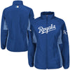 Kansas City Royals Majestic Women's Authentic Collection Double Climate Full Zip Jacket - Royal