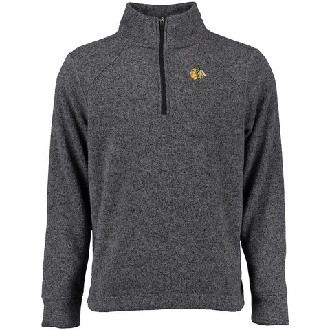 Chicago Blackhawks Box Alta Quarter-Zip Jacket - Gray