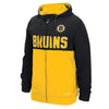 Boston Bruins Reebok Face-Off Full Zip Hoodie - Black/Gold