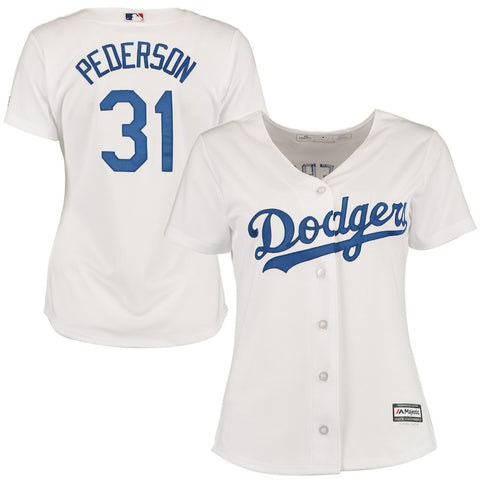 Joc Pederson Los Angeles Dodgers Majestic Women's Cool Base Player Jersey - White