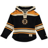 Boston Bruins Old Time Hockey Youth Current Lacer Heavyweight Hoodie - Black