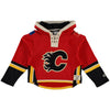 Calgary Flames Old Time Hockey Youth Current Lacer Heavyweight Hoodie - Red