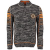 Boston Bruins Old Time Hockey Precision Quarter-Zip Pullover Jacket - Black