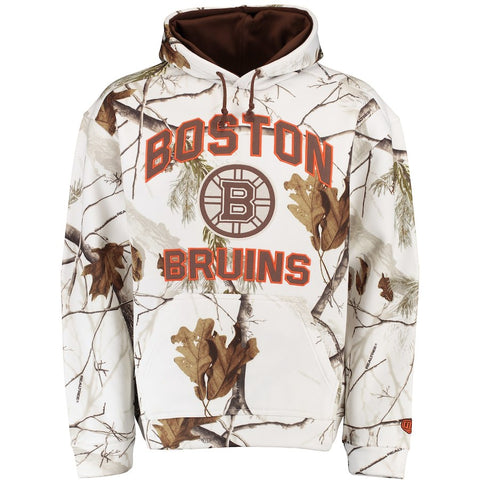 Boston Bruins Old Time Hockey Parot Realtree Camo Hoodie - White