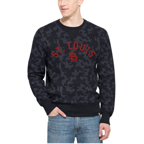 St. Louis Cardinals '47 Brand Stealth Camo Crew Sweatshirt - Navy