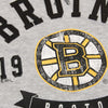 Boston Bruins Soft as a Grape Women's Plus Size Biowashed Fleece Crew Neck Sweatshirt - Gray