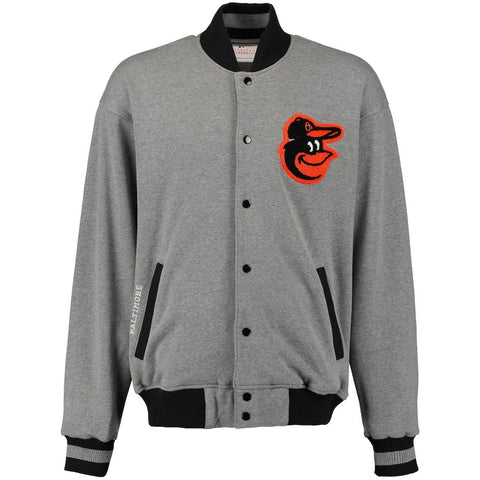 Baltimore Orioles G-III Sports by Carl Banks Classic Fleece Jacket - Heathered Gray