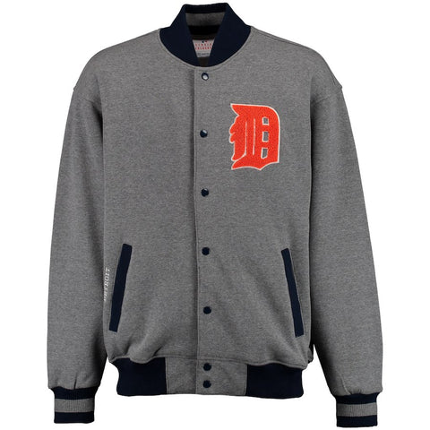 Detroit Tigers G-III Sports by Carl Banks Classic Fleece Jacket - Heathered Gray