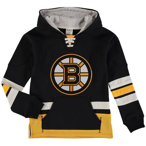Boston Bruins Reebok Youth Retro Skate Hoodie - Black