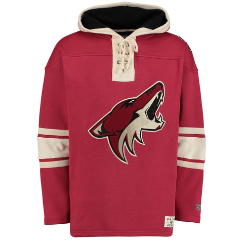 Arizona Coyotes Old Time Hockey Lacer Heavyweight Pullover Hoodie - Garnet