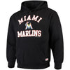Miami Marlins Stitches Fastball Fleece Pullover Hoodie - Black