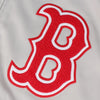 Boston Red Sox Stitches Wordmark Brushed Track Jacket - Gray