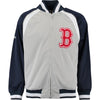 Boston Red Sox Stitches Wordmark Brushed Track Jacket - Gray