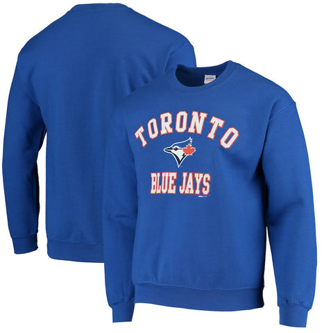 Toronto Blue Jays Stitches Fleece Crew Neck Sweatshirt - Royal