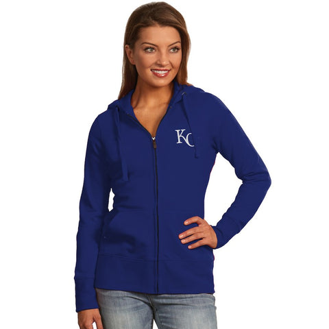 Kansas City Royals Antigua Women's Full-Zip Hoodie - Royal