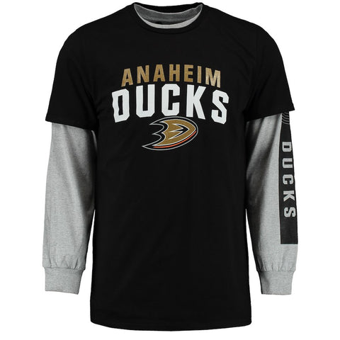 Anaheim Ducks Rinkside 3-in-1 Combo T-Shirt Set - Black/Gray