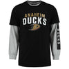 Anaheim Ducks Rinkside 3-in-1 Combo T-Shirt Set - Black/Gray