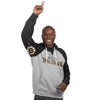 Boston Bruins Hands High Training Camp Pullover Hoodie - Gray/Black