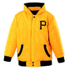 Pittsburgh Pirates JH Design Toddler Fleece Hooded Reversible Jacket - Black/Gold