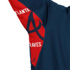 Atlanta Braves Hands High Full Zip Hoodie - Navy