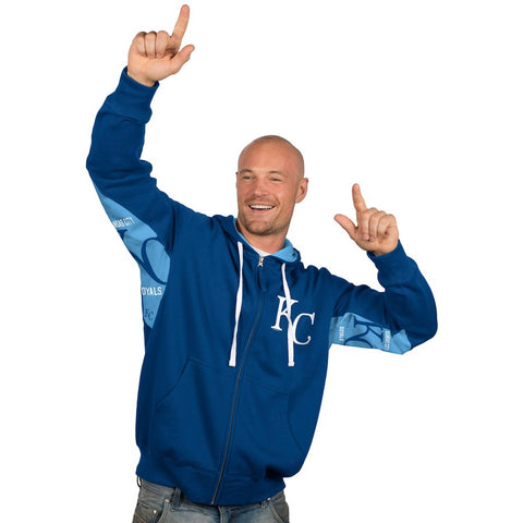 Kansas City Royals Hands High Full Zip Hoodie - Royal