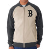 Boston Red Sox '47 Hanover Full-Zip Track Jacket - Cream/Gray