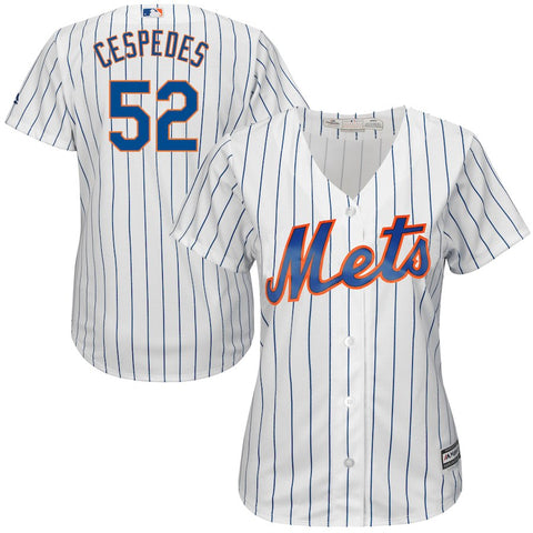 Yoenis Cespedes New York Mets Majestic Women's Official Cool Base Player Jersey - White