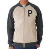 Pittsburgh Pirates '47 Hanover Full-Zip Track Jacket - Cream/Gray