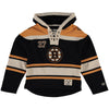 Patrice Bergeron Boston Bruins Old Time Hockey Youth Current Player Lacer Name & Number Pullover Hoodie - Black