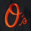 Baltimore Orioles Golf Team Player Full Zip Windbreaker - Black/Gray