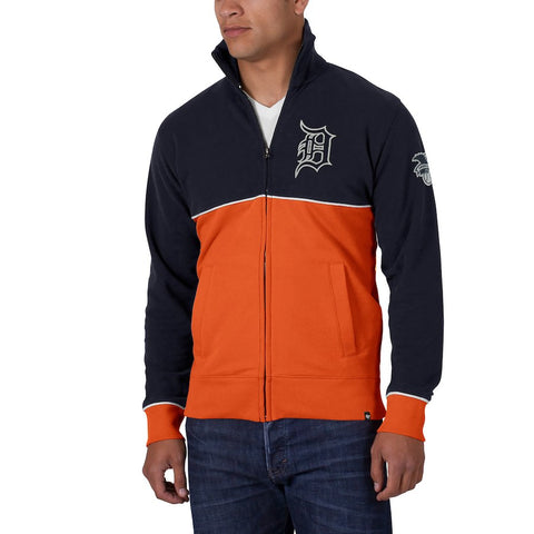 Detroit Tigers '47 Till Dawn Full-Zip Track Jacket - Navy/Orange
