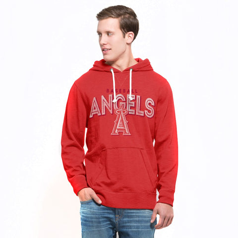 Los Angeles Angels '47 Shoreline Slugger Pullover Hoodie - Red