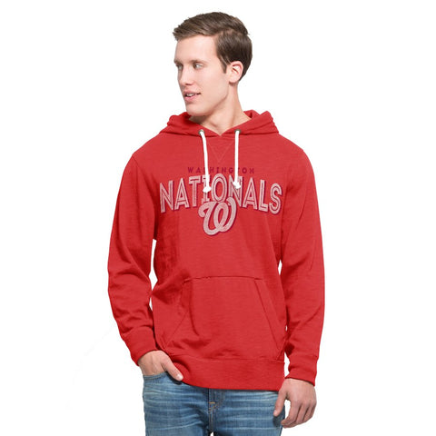 Washington Nationals '47 Shoreline Slugger Pullover Hoodie - Red