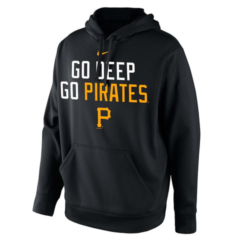 Pittsburgh Pirates Go Deep Playoff Hunt Pullover Hoodie - Black