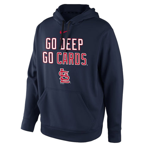 St. Louis Cardinals Go Deep Playoff Hunt Pullover Hoodie - Navy