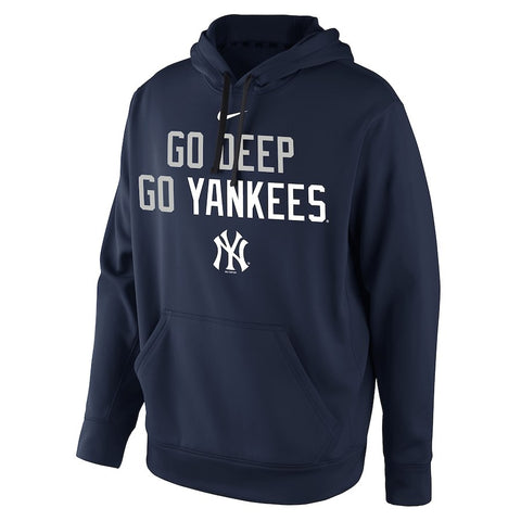 New York Yankees Go Deep Playoff Hunt Pullover Hoodie - Navy