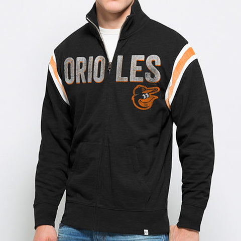 Baltimore Orioles '47 Bruiser Full-Zip Track Jacket - Black