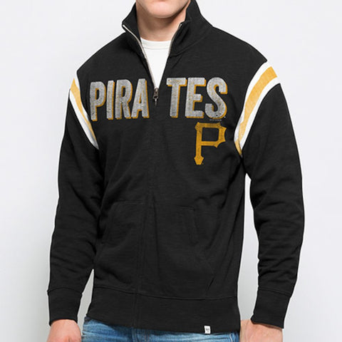 Pittsburgh Pirates '47 Bruiser Full-Zip Track Jacket - Black