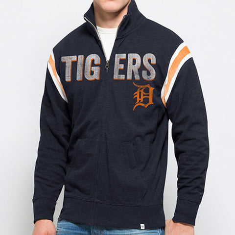 Detroit Tigers '47 Bruiser Full-Zip Track Jacket - Navy
