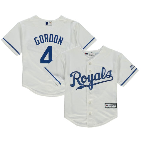 Alex Gordon Kansas City Royals Majestic Preschool Home Official Cool Base Player Jersey - White