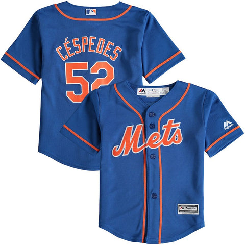 Yoenis Cespedes New York Mets Majestic Toddler Official Player Cool Base Jersey - Royal