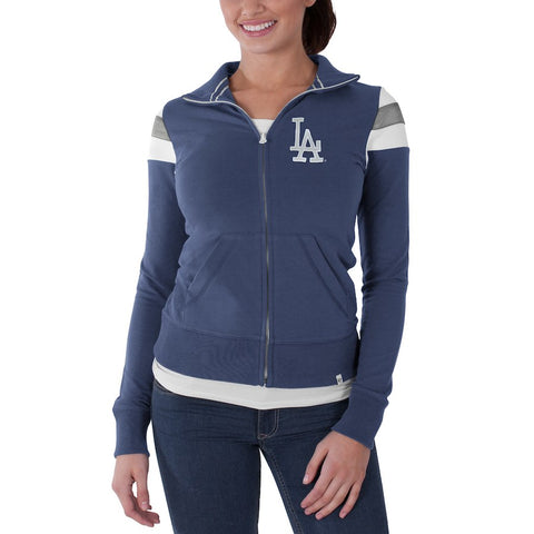 Los Angeles Dodgers '47 Women's Crossover Full Zip Track Jacket - Blue