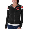 Cincinnati Reds '47 Women's Crossover Full Zip Track Jacket - Black