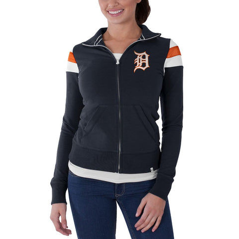 Detroit Tigers '47 Women's Crossover Full Zip Track Jacket - Navy